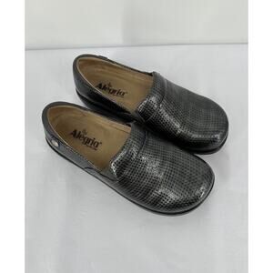 Alegria Keli 143 Chrome Cube Black Slip On Clog Women’s Size EU 39 US 9